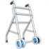 ANDADOR CAMINADO DE ALUMINIO CON RUEDA DOBLE QA-00512-01